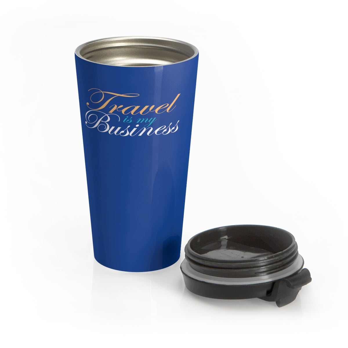 Travel Is My Business - Stainless Steel Travel Mug