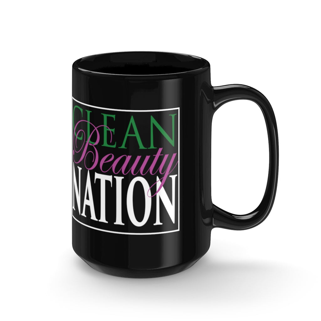 Clean Beauty Nation Black Mug 15oz